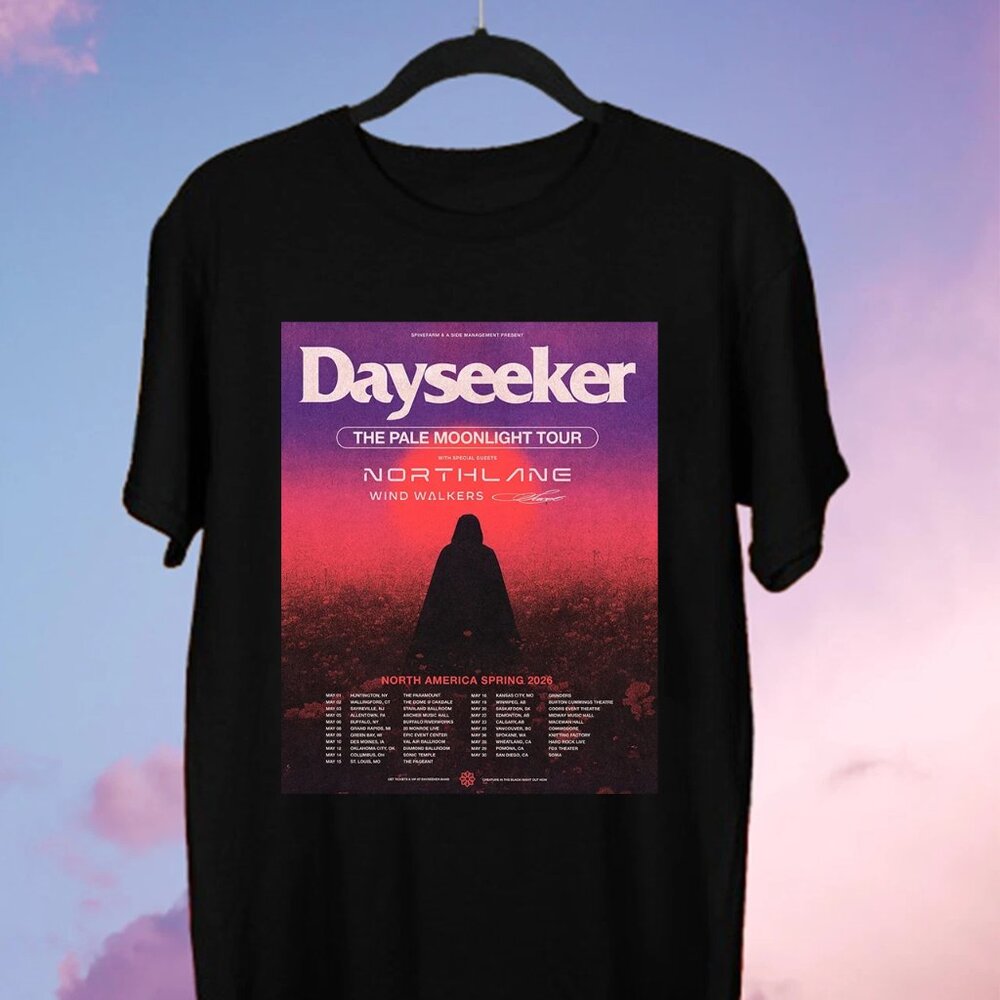 Dayseeker The Pale Moonlight Tour Black Cotton T Shirt 257